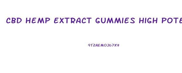 Cbd Hemp Extract Gummies High Potency 60 Count