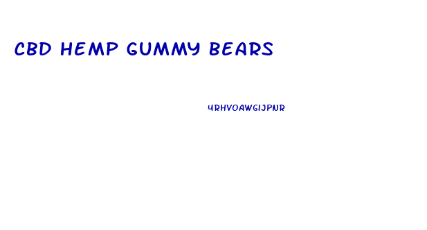 Cbd Hemp Gummy Bears