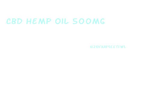 Cbd Hemp Oil 500mg