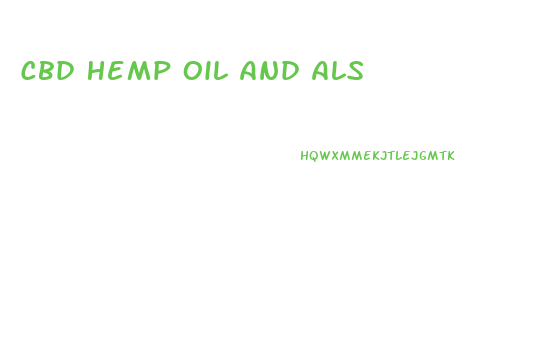 Cbd Hemp Oil And Als