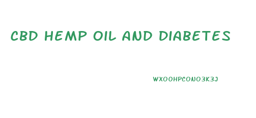 Cbd Hemp Oil And Diabetes