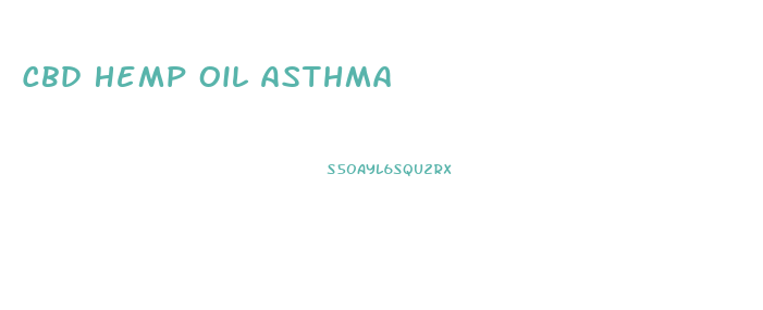 Cbd Hemp Oil Asthma