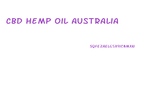 Cbd Hemp Oil Australia
