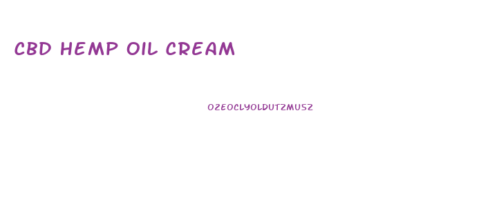 Cbd Hemp Oil Cream