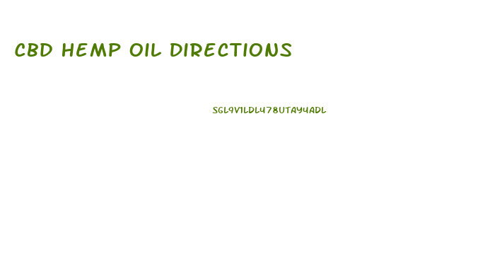 Cbd Hemp Oil Directions