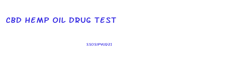 Cbd Hemp Oil Drug Test