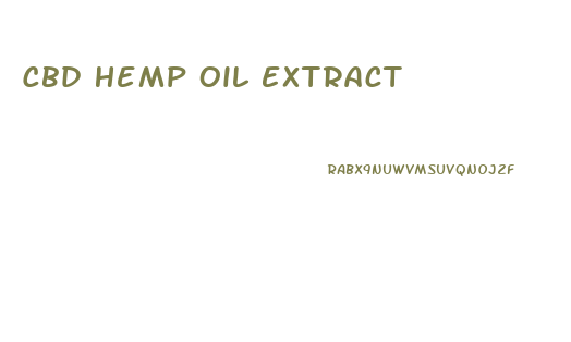 Cbd Hemp Oil Extract