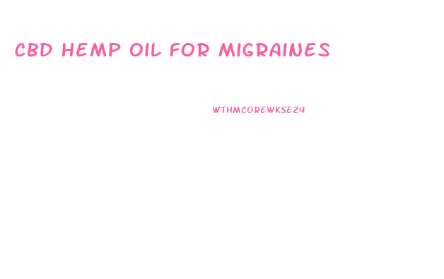 Cbd Hemp Oil For Migraines