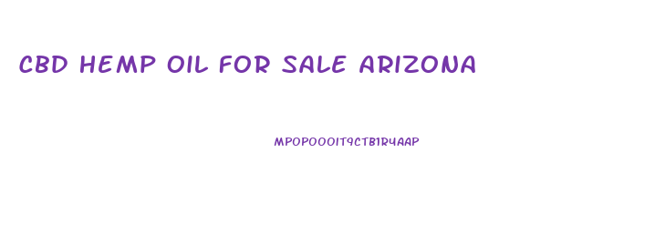 Cbd Hemp Oil For Sale Arizona