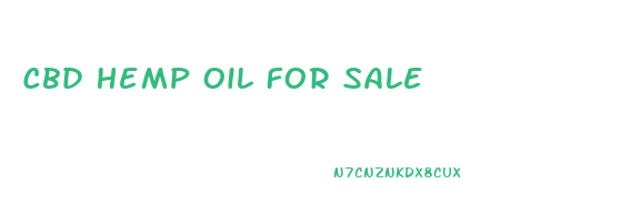 Cbd Hemp Oil For Sale