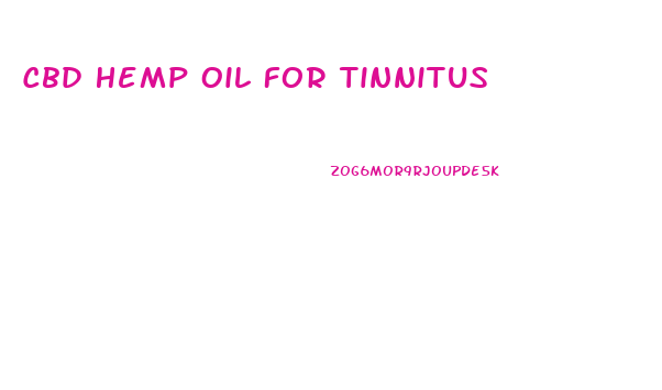 Cbd Hemp Oil For Tinnitus