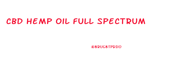 Cbd Hemp Oil Full Spectrum