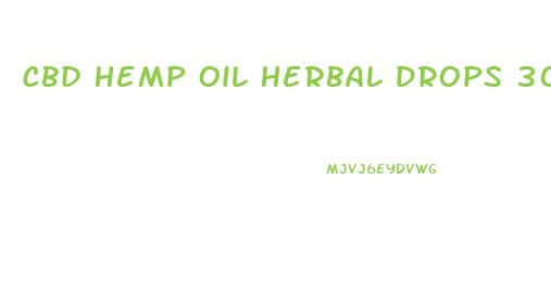Cbd Hemp Oil Herbal Drops 300mg
