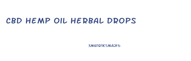 Cbd Hemp Oil Herbal Drops