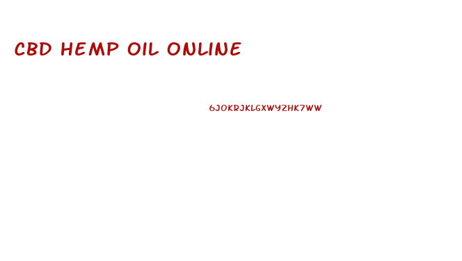 Cbd Hemp Oil Online