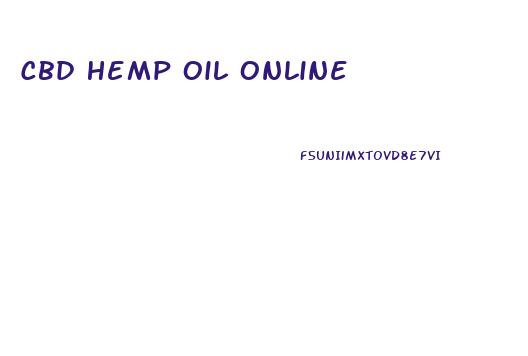 Cbd Hemp Oil Online