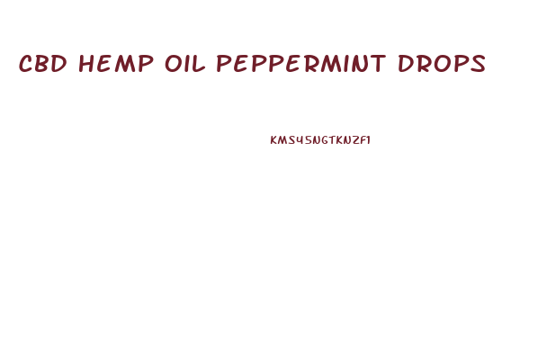 Cbd Hemp Oil Peppermint Drops