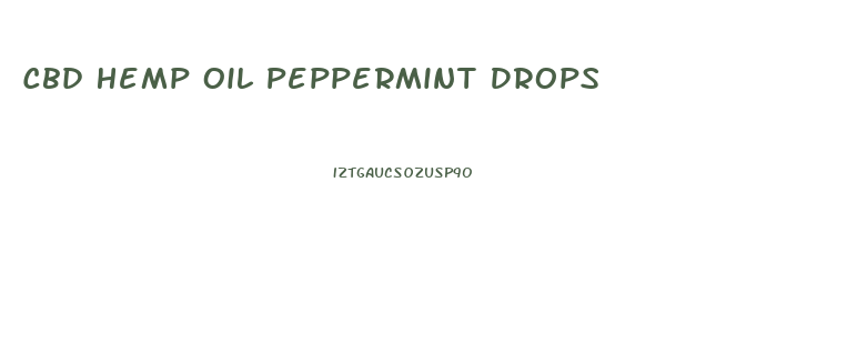 Cbd Hemp Oil Peppermint Drops