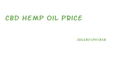 Cbd Hemp Oil Price