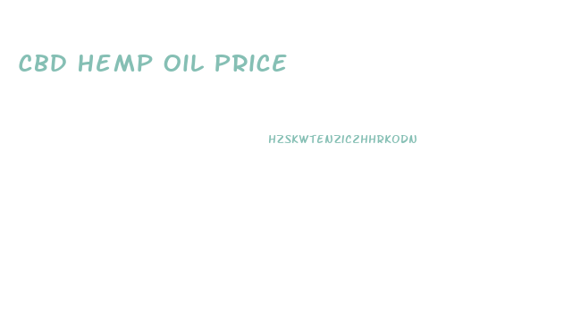 Cbd Hemp Oil Price