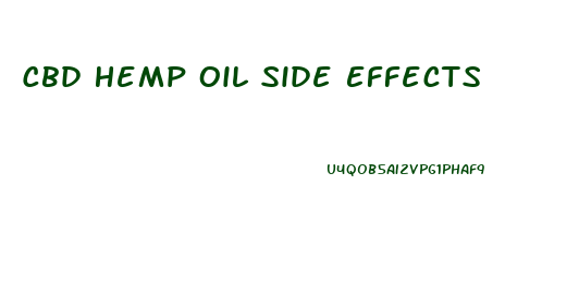 Cbd Hemp Oil Side Effects