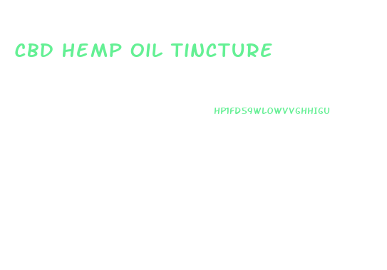 Cbd Hemp Oil Tincture