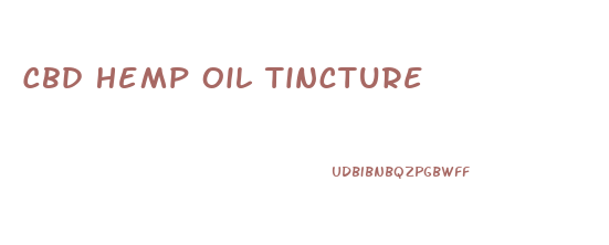 Cbd Hemp Oil Tincture
