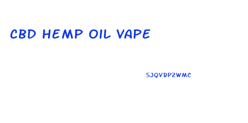Cbd Hemp Oil Vape