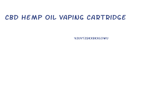 Cbd Hemp Oil Vaping Cartridge