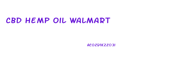Cbd Hemp Oil Walmart