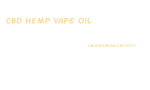 Cbd Hemp Vape Oil
