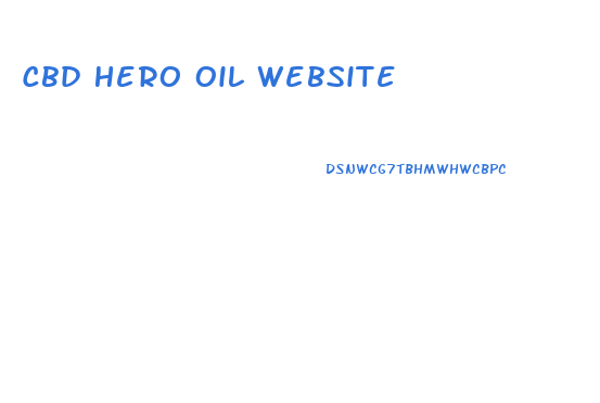 Cbd Hero Oil Website