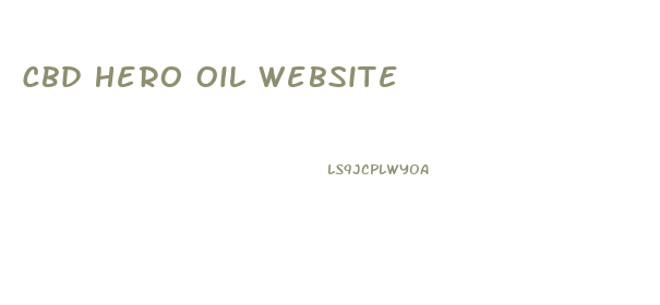 Cbd Hero Oil Website