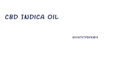 Cbd Indica Oil