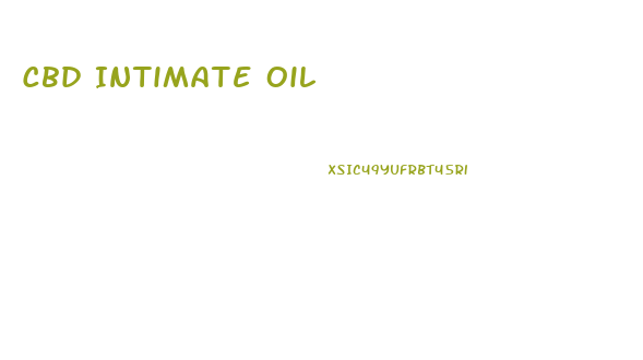 Cbd Intimate Oil