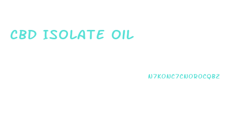 Cbd Isolate Oil