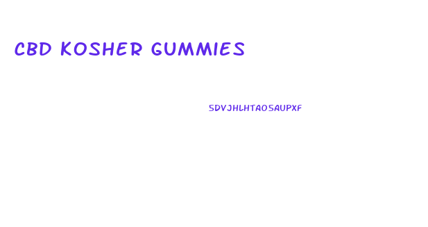 Cbd Kosher Gummies