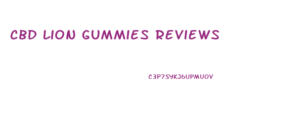 Cbd Lion Gummies Reviews