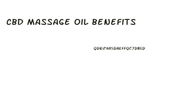 Cbd Massage Oil Benefits