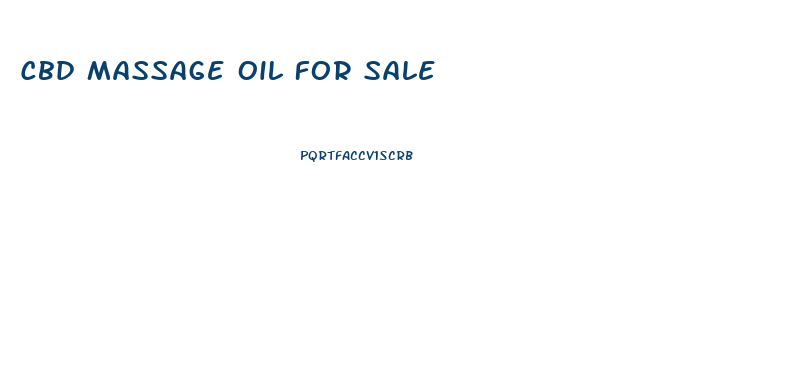 Cbd Massage Oil For Sale