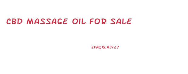 Cbd Massage Oil For Sale