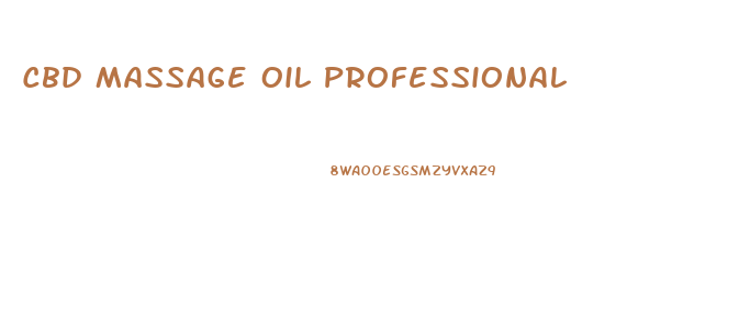 Cbd Massage Oil Professional