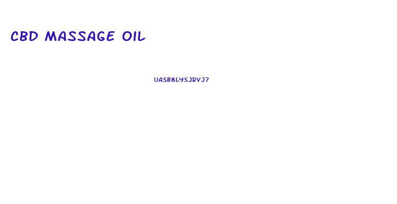 Cbd Massage Oil
