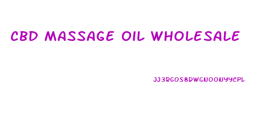 Cbd Massage Oil Wholesale