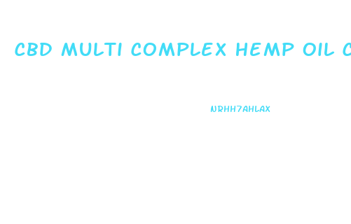 Cbd Multi Complex Hemp Oil Concentrate 500 Mg