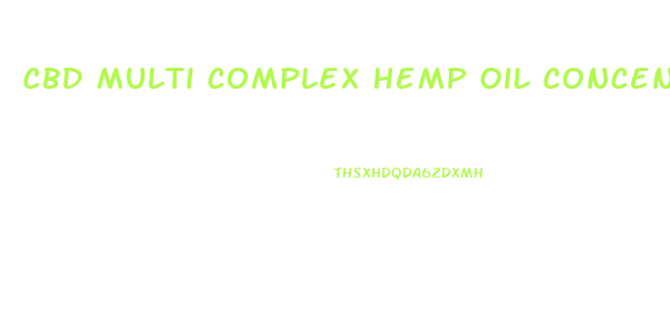 Cbd Multi Complex Hemp Oil Concentrate 500 Mg