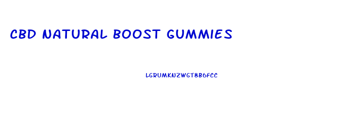 Cbd Natural Boost Gummies