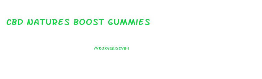 Cbd Natures Boost Gummies