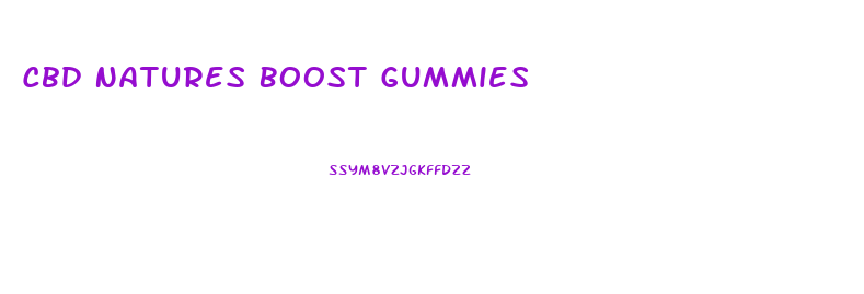 Cbd Natures Boost Gummies