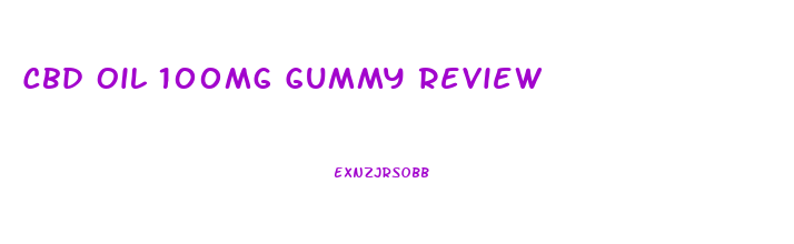 Cbd Oil 100mg Gummy Review